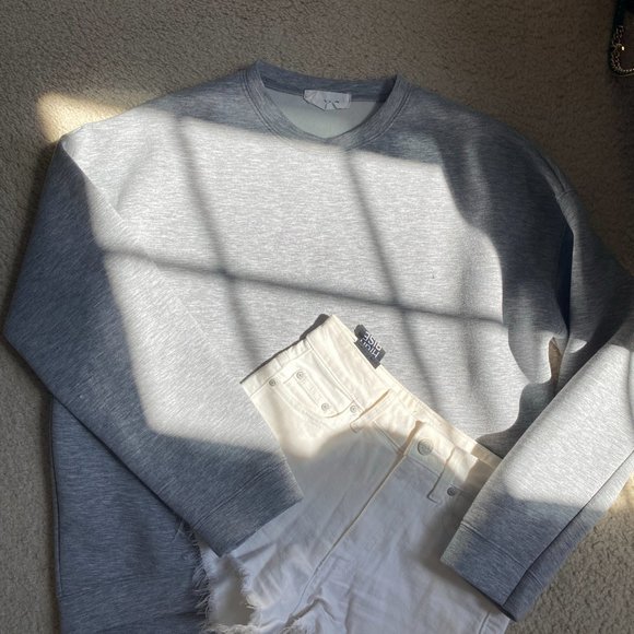 Aritzia High Rise White Frayed Shorts - Picture 9 of 9